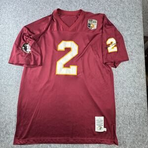 VTG Deion Sanders #2 Florida State Seminoles Jersey Mens 54 Red NCAA Football